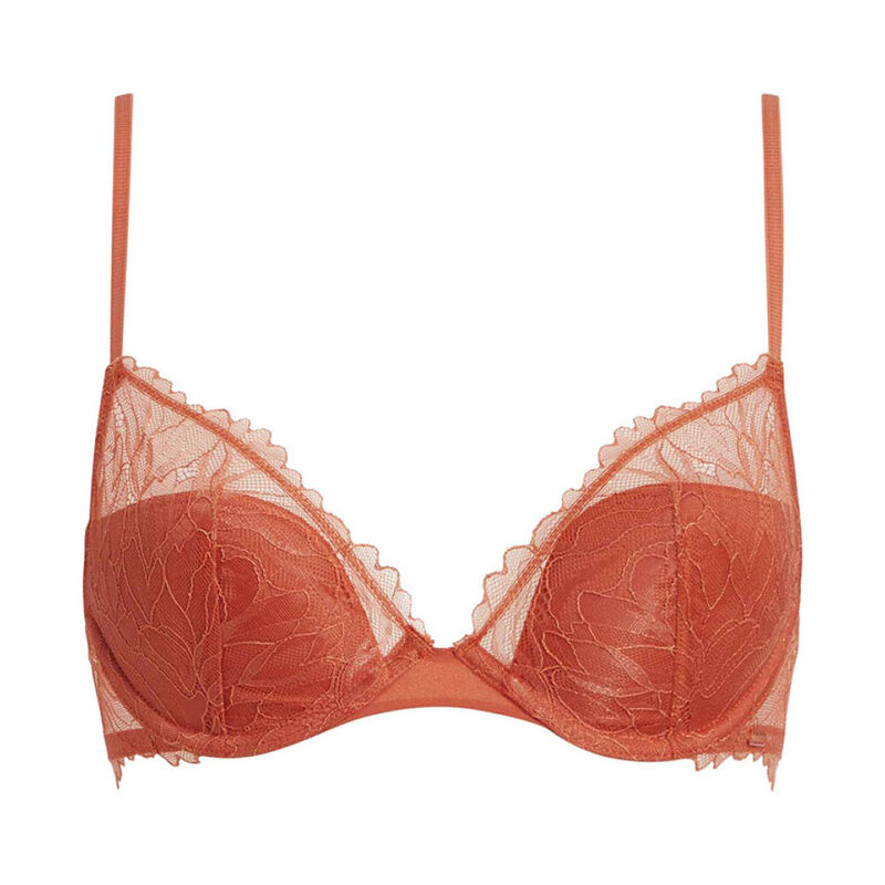 Calvin Klein Floral Lace Lightly Lined Plunge image number 0